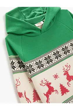 سویشرت پسرانه کوتون ۳WKB10183TK-Yeşil