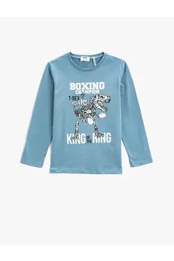 تی شرت پسرانه کوتون ۳WKB10067TK-Mavi