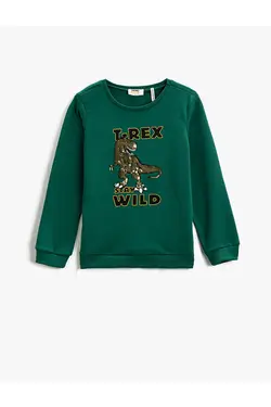 سویشرت پسرانه کوتون ۳WKB10263TK-Yeşil