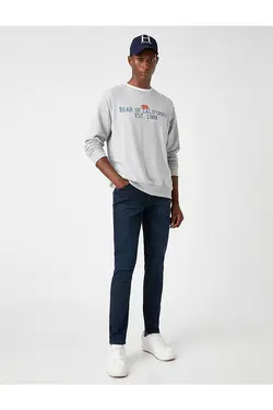 شلوار جین مردانه کوتون TYC00535910345-سرمه ای