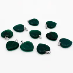 گردنبند عقیق سبز زنانه و مردانه طرح فانتزی دل