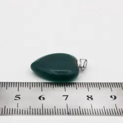 گردنبند عقیق سبز زنانه و مردانه طرح فانتزی دل