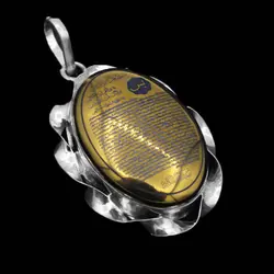 گردنبند حدید صینی نقره طرح پیچک 