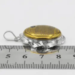 گردنبند حدید صینی نقره طرح پیچک 