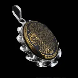 گردنبند حدید صینی نقره طرح پیچک 