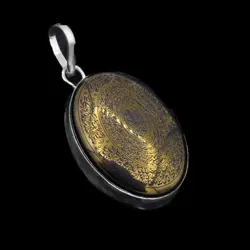 گردنبند حدید صینی نقره طرح دور ساده 