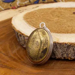 گردنبند حدید صینی نقره طرح دور ساده 