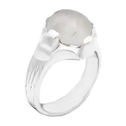 انگشتر در نجف نقره مردانه طرح چهار چنگ ماهد