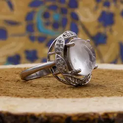 انگشتر در نجف نقره زنانه طرح دل افروز