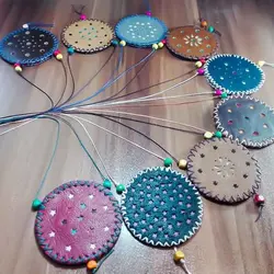 گردنبند آرزوها با حرز امام جواد (ع) روی پوست آهو (دست نویس)