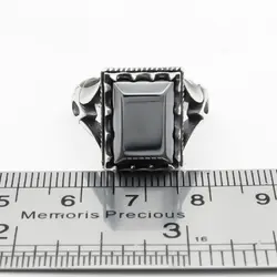 انگشتر حدید رهبر (طرح رهبری) با سنگ حدید صینی + حکاکی