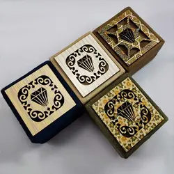 جعبه انگشتر زنانه و مردانه طرح دیاموند