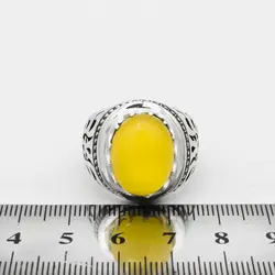 انگشتر شرف الشمس نقره دست ساز مردانه فاخر دور چنگ + حکاکی