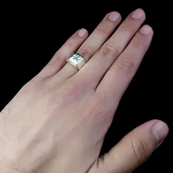 انگشتر حرز امام جواد (ع) نقره زنانه و مردانه طرح احسان