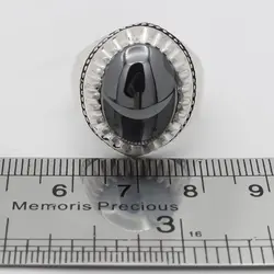 انگشتر حدید صینی نقره مردانه دست ساز طرح فیلی دور چنگ