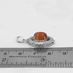 گردنبند عقیق سلیمانی نقره زنانه طرح ساتین ۲