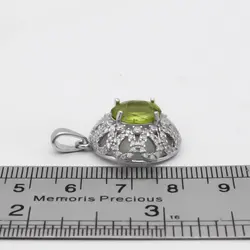 گردنبند زبرجد الماس تراش نقره زنانه طرح عصمت