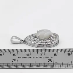 گردنبند عقیق سلیمانی نقره زنانه طرح زکیه ۳