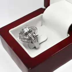 حلقه تک نگین نقره زنانه طرح جواهر