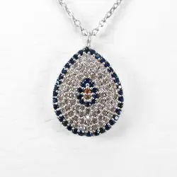 گردنبند فانتزی دخترانه نقره طرح فانتزی اشک