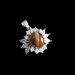 گردنبند عقیق سلیمانی نقره زنانه طرح پاناما