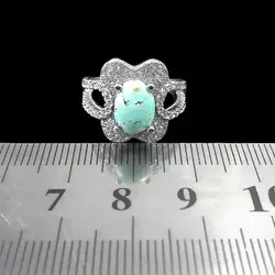 نیم ست فیروزه نیشابوری نقره زنانه طرح مرضیه