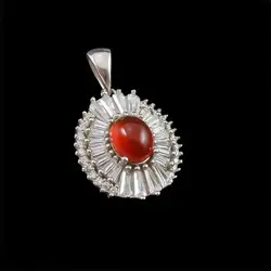 گردنبند عقیق سرخ یمنی نقره زنانه طرح ساریه ۲