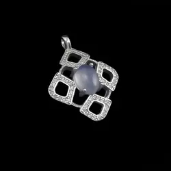 گردنبند عقیق کبود یمنی نقره زنانه طرح صداقت