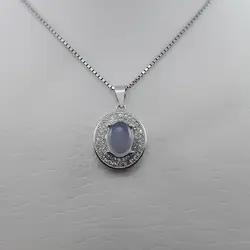 گردنبند عقیق کبود یمنی نقره زنانه طرح صائمه