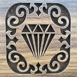 جعبه انگشتر زنانه و مردانه طرح الماس