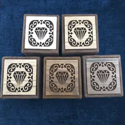 جعبه انگشتر زنانه و مردانه طرح الماس