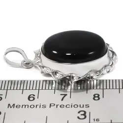 گردنبند عقیق مشکی نقره دست ساز طرح ستاره + حرز امام جواد (ع)