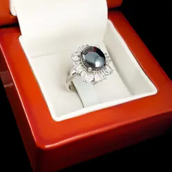 انگشتر حدید صینی نقره زنانه طرح بلوط +حکاکی‌‌‌