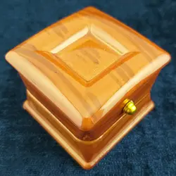 جعبه انگشتر زنانه و مردانه رویال طرح چوب