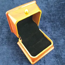 جعبه انگشتر زنانه و مردانه رویال طرح چوب