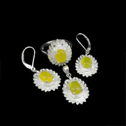 نیم ست شرف الشمس نقره زنانه طرح مهدیا + حکاکی