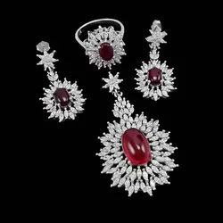 نیم ست عقیق سرخ یمنی نقره زنانه طرح آفرین