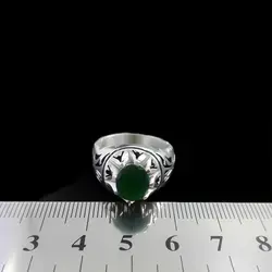 انگشتر زمرد هندی الماس تراش مردانه طرح رانین