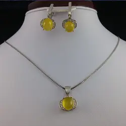 ست نقره زنانه طرح صبا با نگین شرف شمس + حکاکی