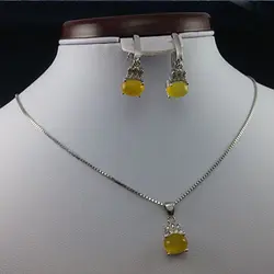 ست نقره زنانه طرح اقاقیا با نگین شرف شمس + حکاکی