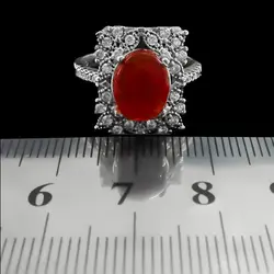 نیم ست عقیق سرخ یمنی نقره زنانه طرح فائزه