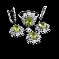 نیم ست زبرجد الماس تراش نقره زنانه طرح پرسون