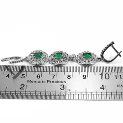 نیم ست عقیق سبز نقره زنانه طرح نیوشا