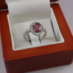 نیم ست یاقوت سرخ الماس تراش نقره زنانه طرح زلیخا