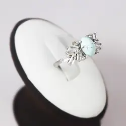 نیم ست فیروزه نیشابوری نقره زنانه طرح صبورا