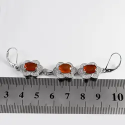 نیم ست عقیق سرخ یمنی نقره زنانه طرح خرشا