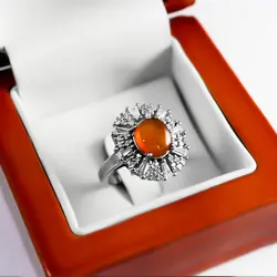 نیم ست عقیق سرخ یمنی نقره زنانه طرح تکتم