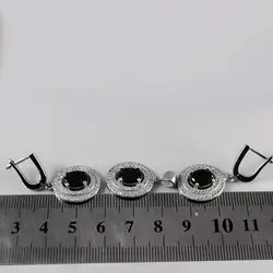 نیم ست گارنت الماس تراش نقره زنانه طرح فرگون