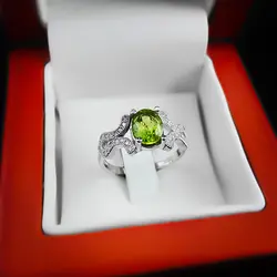 نیم ست زبرجد الماس تراش نقره زنانه طرح شمیما