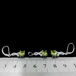 نیم ست زبرجد الماس تراش نقره زنانه طرح شمیما